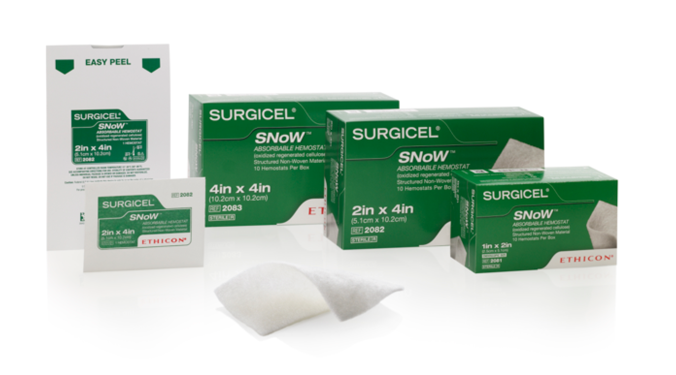 Surgicel 2083 - SNoW® Hemostat, 4" x 4"
