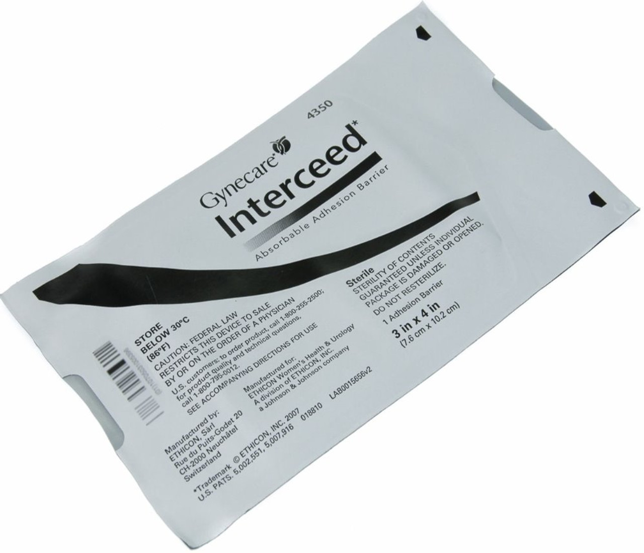 Gynecare 4350 - Interceed Absorbable Adhesion Barrier (3" x 4")