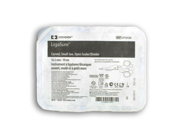 Covidien LF1212A LigaSure Small Curved Jaw Open Sealer/Divider 16.5mm 19cm